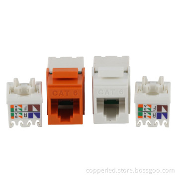 UTP Cat. 6 Keystone Jack 180degree